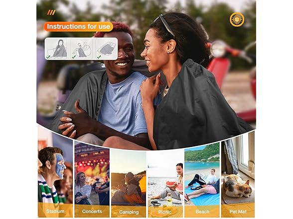 DUKUSEEK Wearable Waterproof Blankets