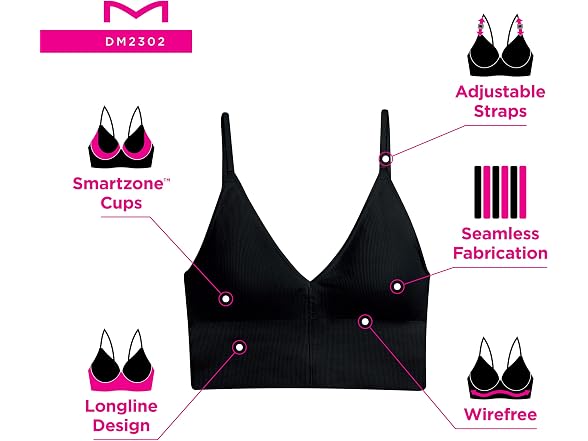 Maidenform Women ((Large) DD) Rib Seamless Brami
