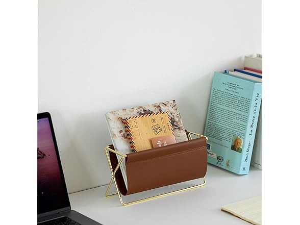 Fabulaxe Gold Magazine Holder 