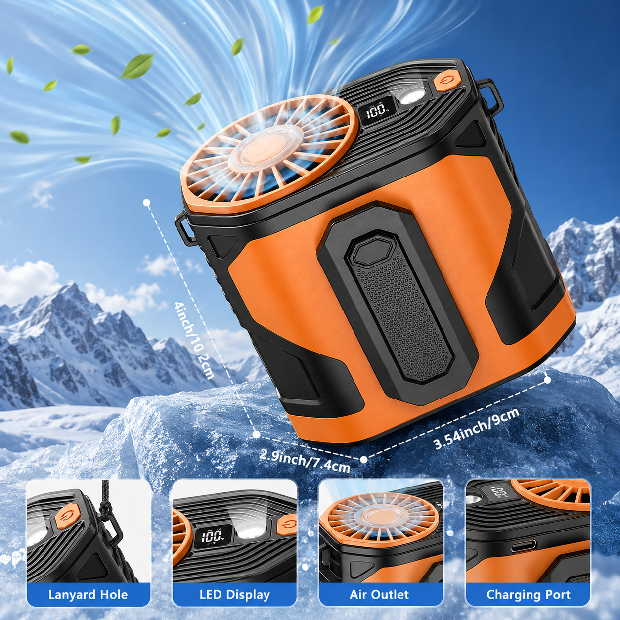 Portable Waist Clip Fan - Rechargeable - Gallery 8