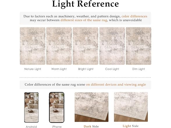 HUGEAR Beige Abstract Runner Rug 2' x 6'