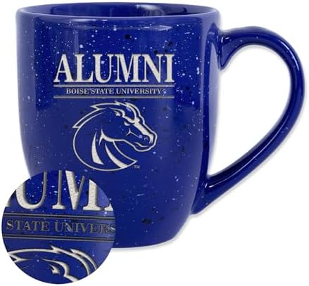 Rico Industries NCAA Boise State Broncos Alumni 16 oz Team Color Laser Engraved Ceramic Coffee Mug