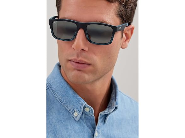 Maui Jim Unisex The Flats Rectangular Sunglasses