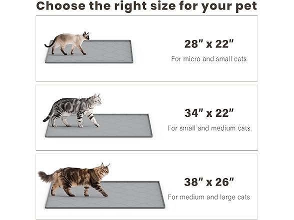 kixcvdm Cat Mat for Litter Box