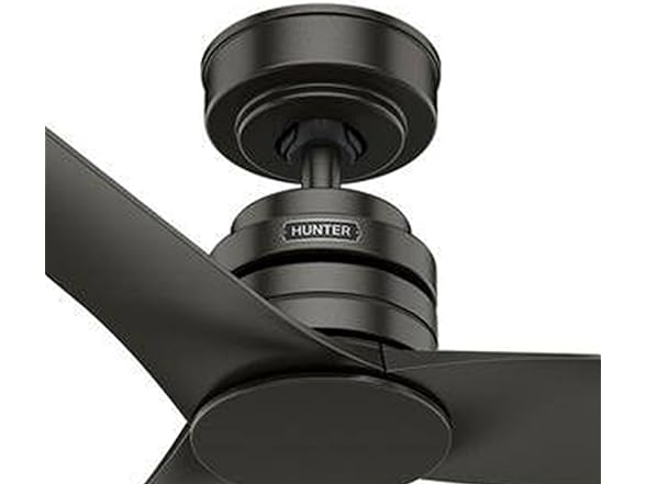 Hunter Ceiling Fan 52 Inch Matte Black Indoor/Outdoor