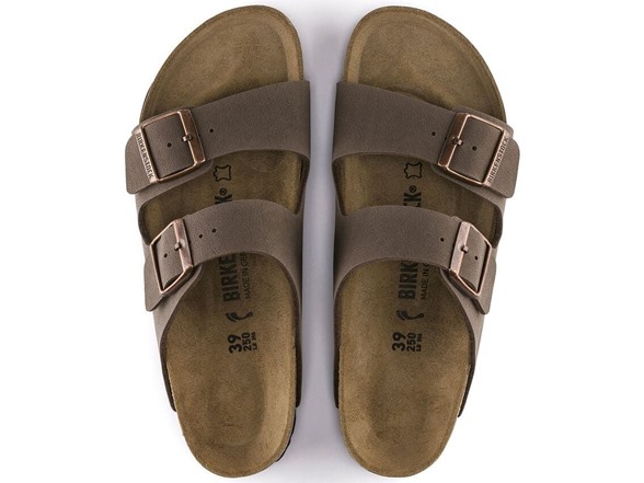 Birkenstock Unisex Arizona Sandal Birkibuc Mocha