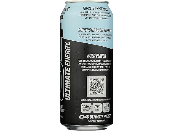 1Ct C4 Ultimate Energy Arctic Snow Cone 16 oz.