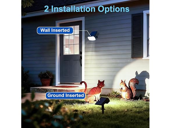 JEJOT IP65 Solar Spot Lights 4-Pack