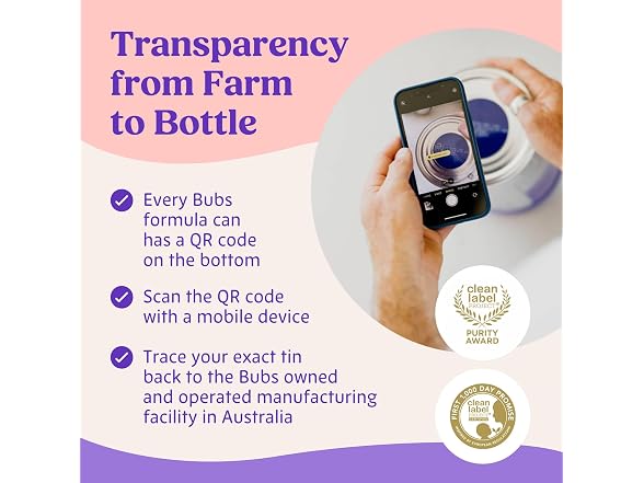 Bubs 365 Day Grass Fed Infant Formula for 0 12