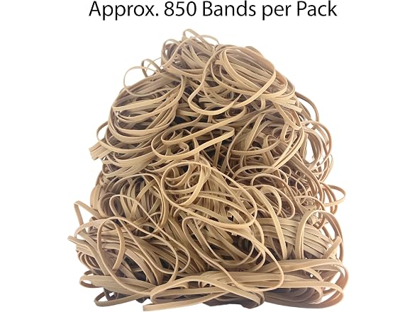 Office Depot Rubber Bands, #33, 3 1/2in. x 1/8in., 1 Lb. Bag