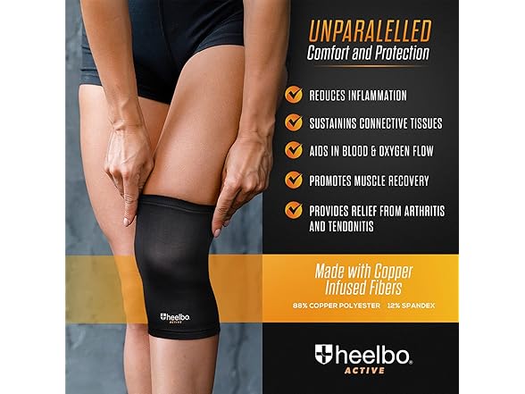Heelbo Heelbo Knee Compression Sleeve with Copper