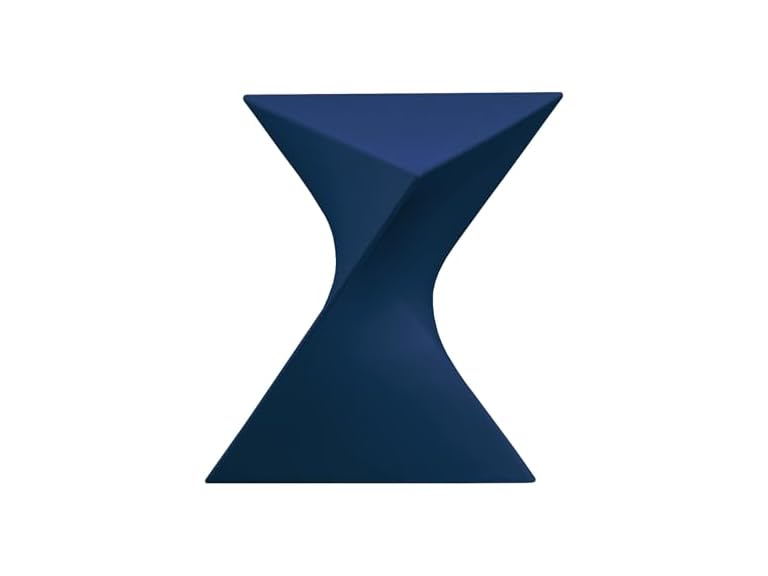 LeisureMod RS17NBU Randolph Side Table Navy Blue
