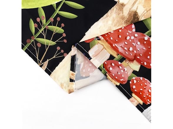EOBTAIN Mushroom Shower Curtain Retro Mushrooms