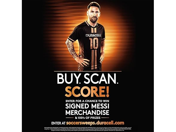 Duracell x Messi Limited Edition Coppertop AAA Alkaline Batteries