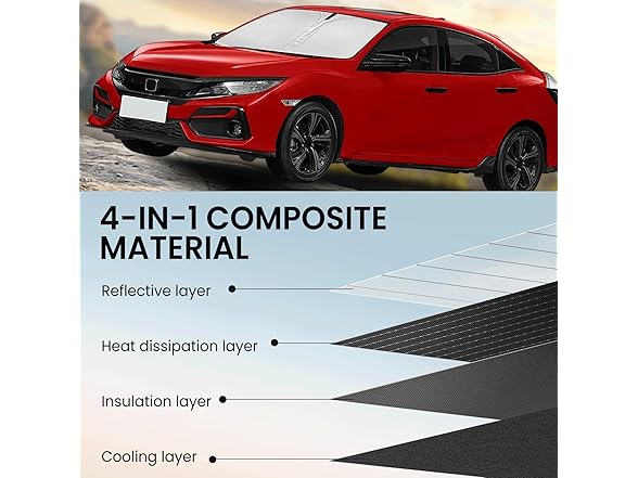Civic Windshield Sun Shade 2016-2021
