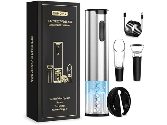 EUHOMY Electric Wine Opener Set