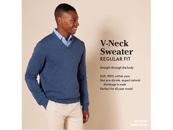 Amazon Essentials Men V-neck Sweater