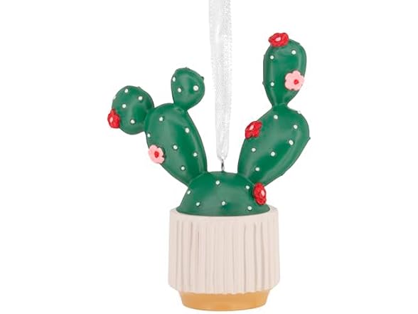 Hallmark Potted Cactus Christmas Ornamen