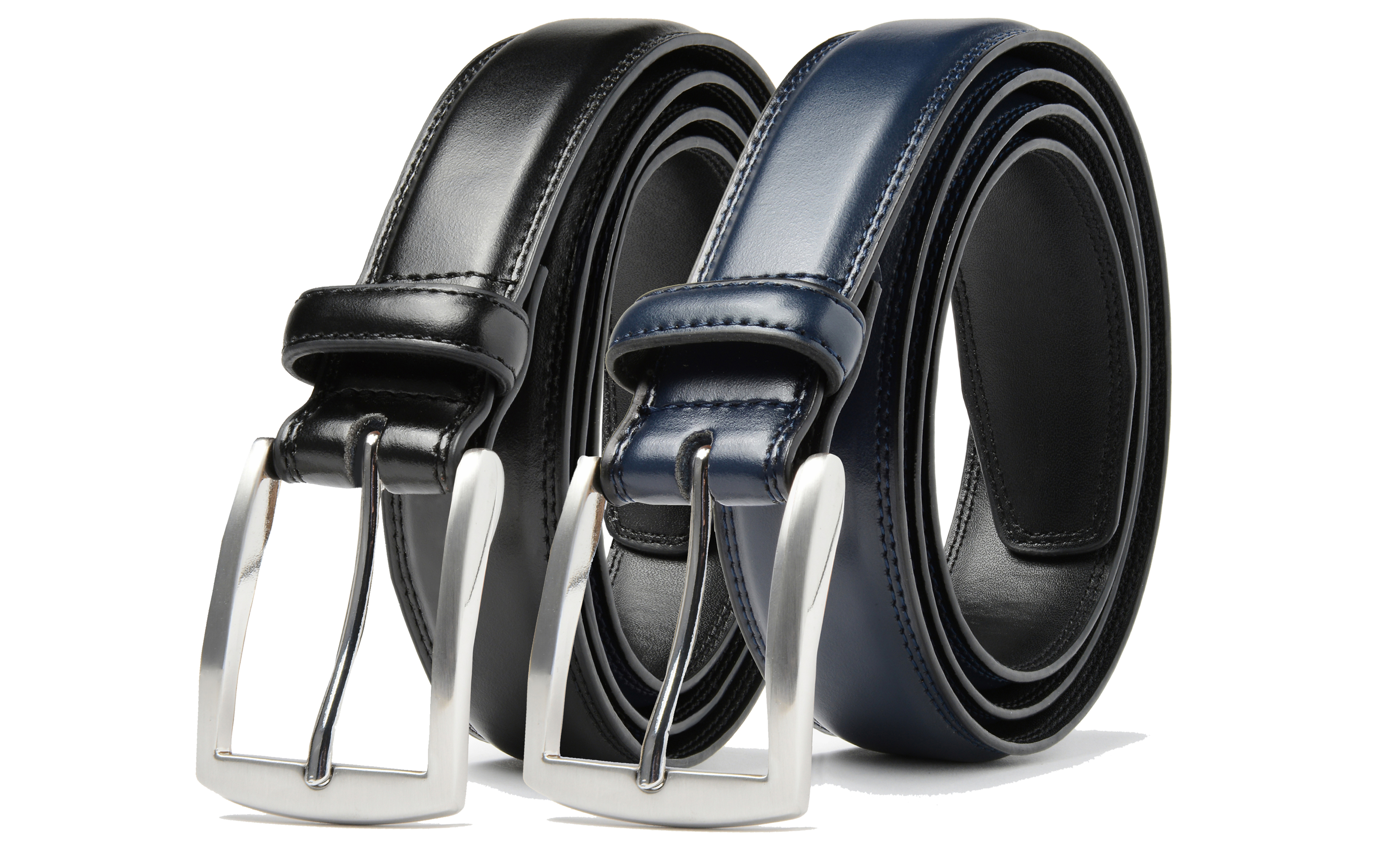 1, 2, 3, 4, 6-Pack Leather Dress Belt - Gallery 45