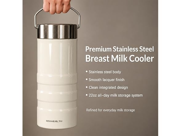 KEKHEALTH 22oz Stainless Steel Breast Milk Cooler