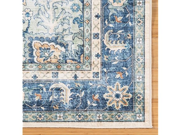 Gertmenian Washable Rug 2x6 Erin Blue