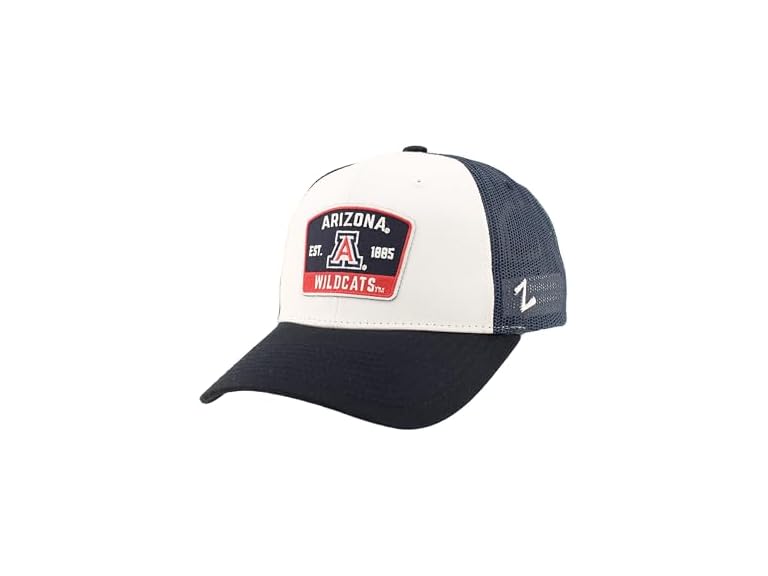NCAA Big Rig Hat White Navy