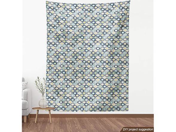 Ambesonne Modern Fabric by The Yard, Geometric Morrocan