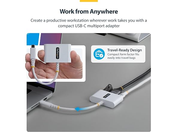 StarTech.com StarTech 3-in-1 USB-C HDMI Dock White
