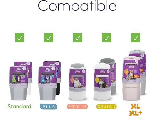 Litter Genie Refill Bags | Standard 4-Pack