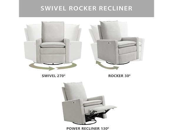 Oxford Baby Uptown Power Recliner/Glider
