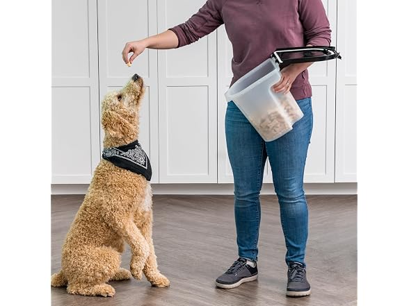 IRIS USA Dog Food Storage Container, Up to 6