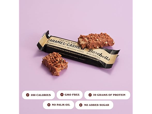 12CT Barebells Caramel Cashew Bars