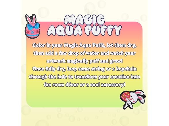 BoxNoble Magic Aqua Puffs 3D Art Craft Kits