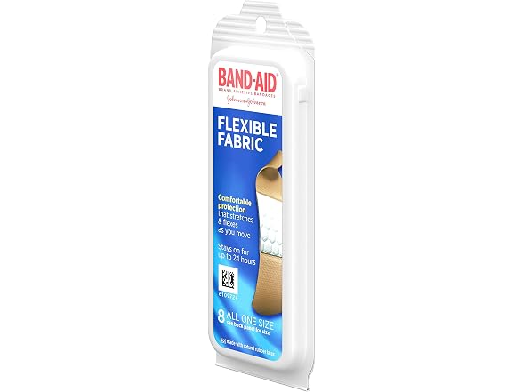 Band Aid Flexible Fabric Bandages 8 Count