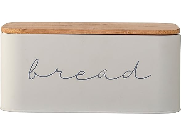 Bloomingville Metal Bread Bin With Bamboo Lid
