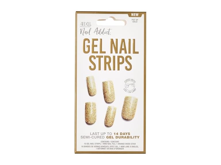 Ardell Ardell Nail Addict Gel Nail Strips, Pot of Gold