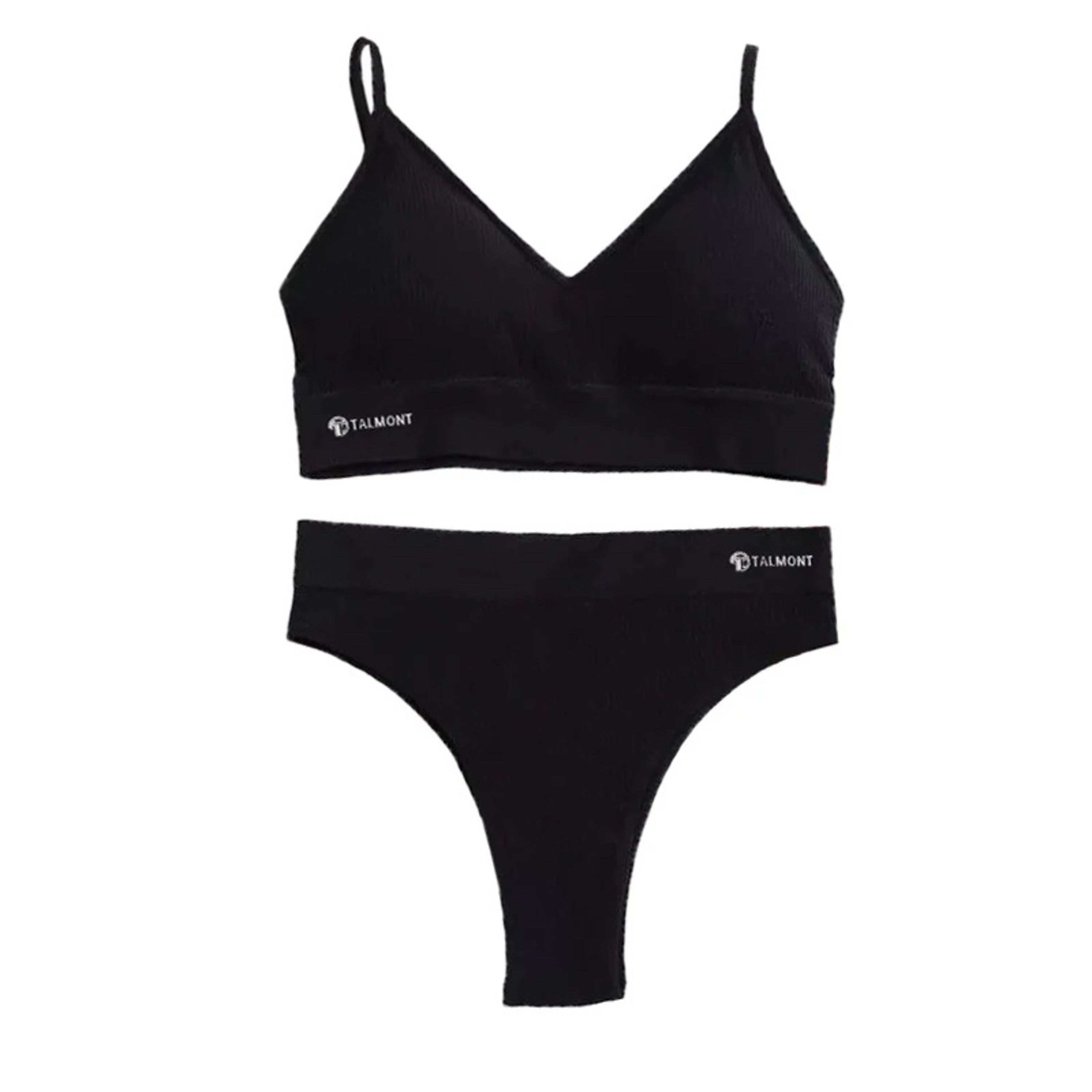 Talmont Seamless Ribbed Bra & Panty Set - Gallery 17