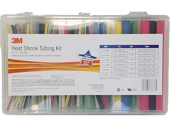 3M Single Wall (Thin) Heat Shrink Tubing