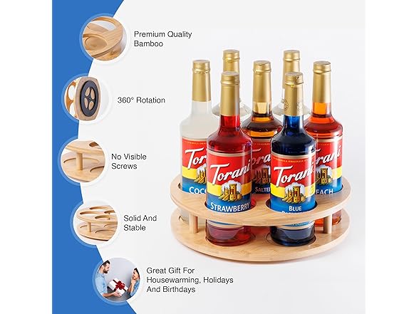 Coffee Syrup Organizer and Holder