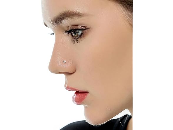 Kridzisw Flat Back Nose Rings Studs