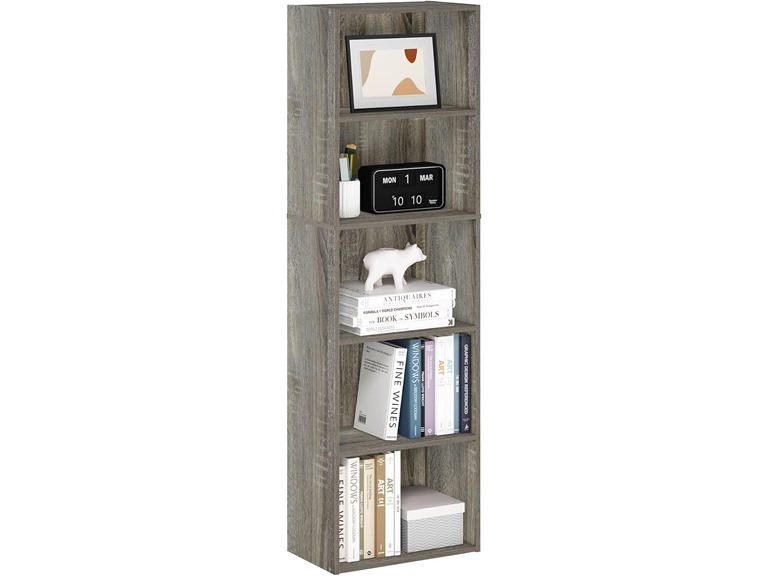 Furinno LUDER 5-Tier Bookshelf Oak
