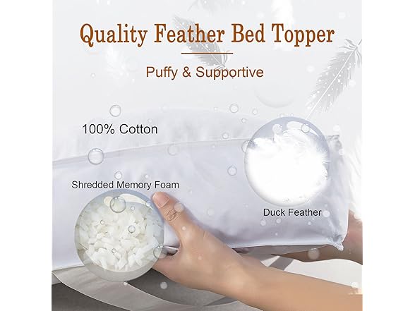 5 Inch Duck Feather Mattress Topper