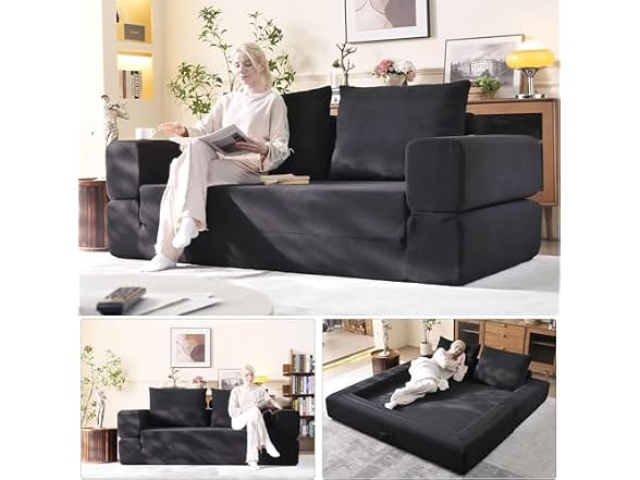 3 in 1 Sofa Bed Couch, Convertible