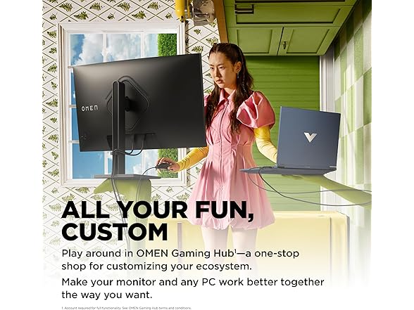 HP OMEN 31.5" QHD IPS 165Hz Curved Gaming Monitor