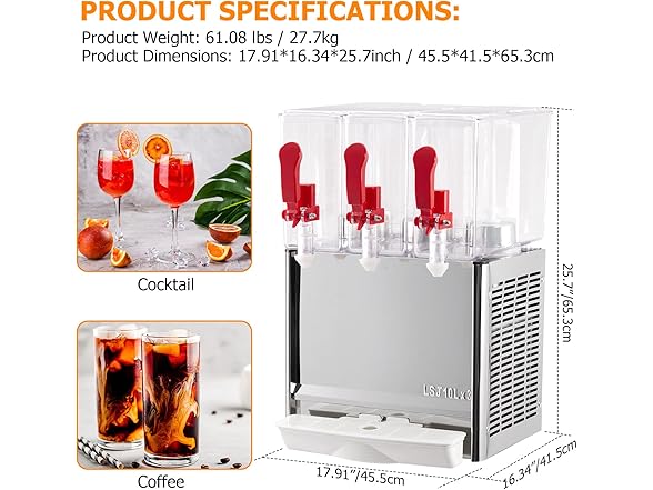 Towallmark Commercial Beverage Dispenser