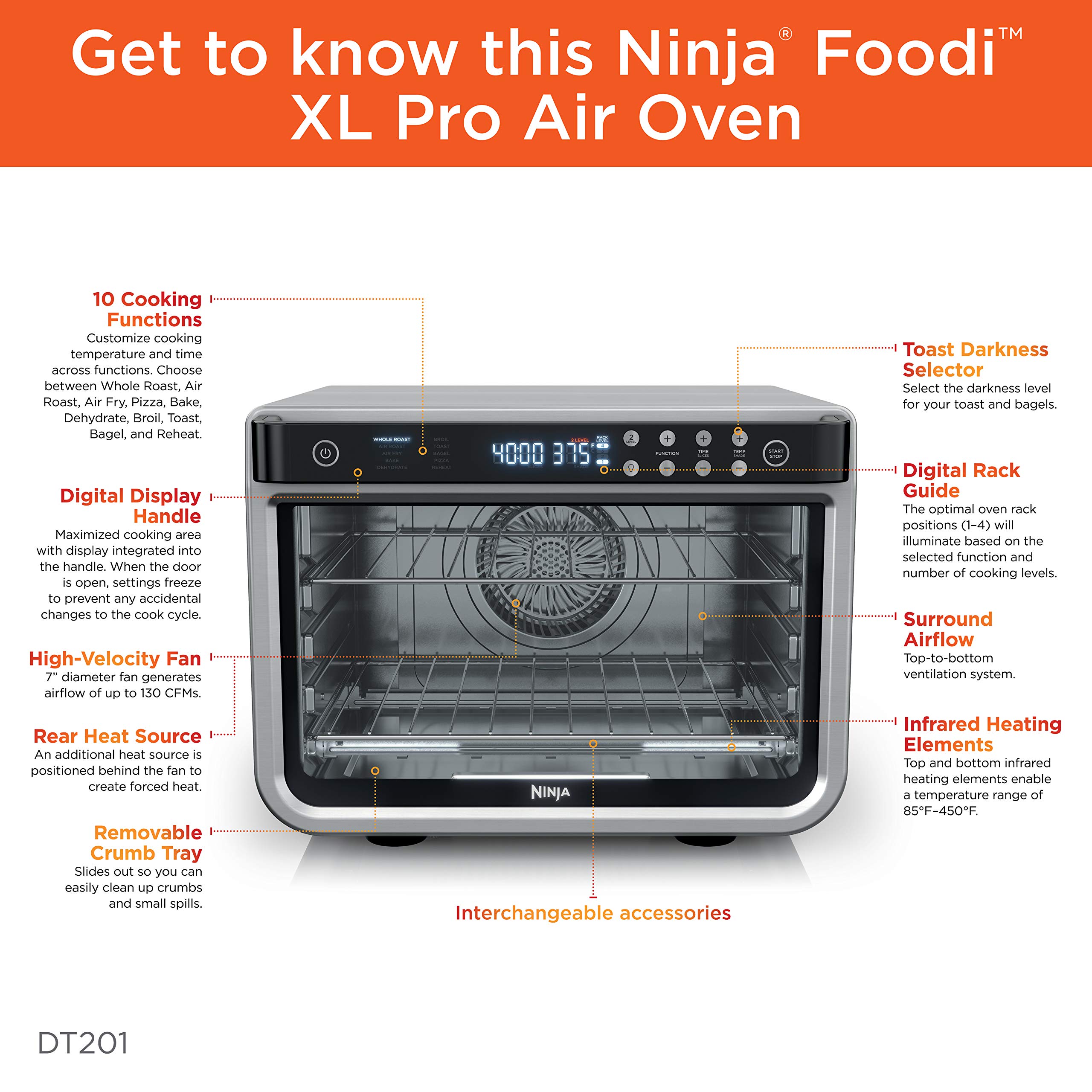 Ninja DT200 Foodi Digital Air Fry Oven - Gallery 10