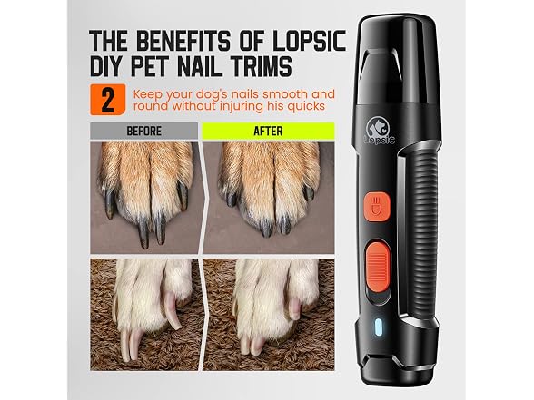 Dog Nail Grinder Super Quiet Dog Nail Trimme