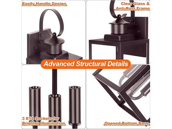 Yochoice 19" Large Outdoor Wall Lights