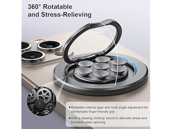 Magnetic Suction Cup Phone Grip Stand