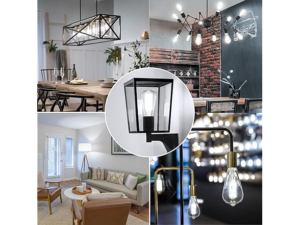 Vintage LED Edison Bulbs 60 Watt Equivalent Dimmable 7W